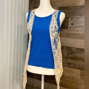 Vintage FANG Crochet Vest